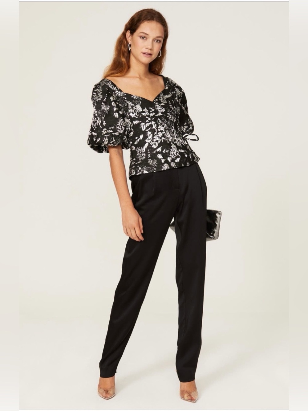 Jonathan Simkhai~Taylor Metallic Wrap Top~Size 4~$335~